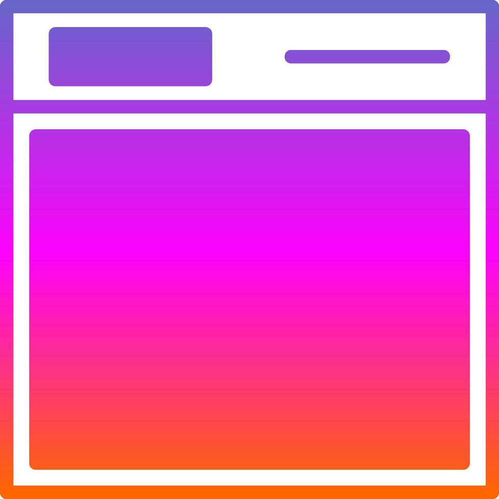 Dishwasher Vector Icon Design