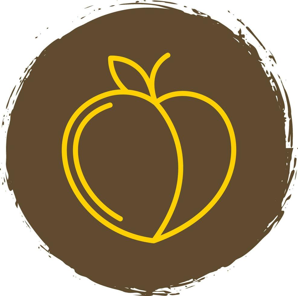 Peach Vector Icon Design