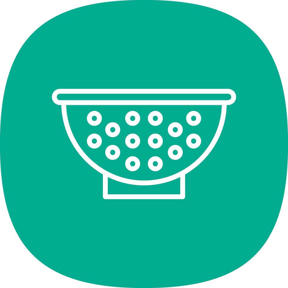 Colander Vector Icon Design