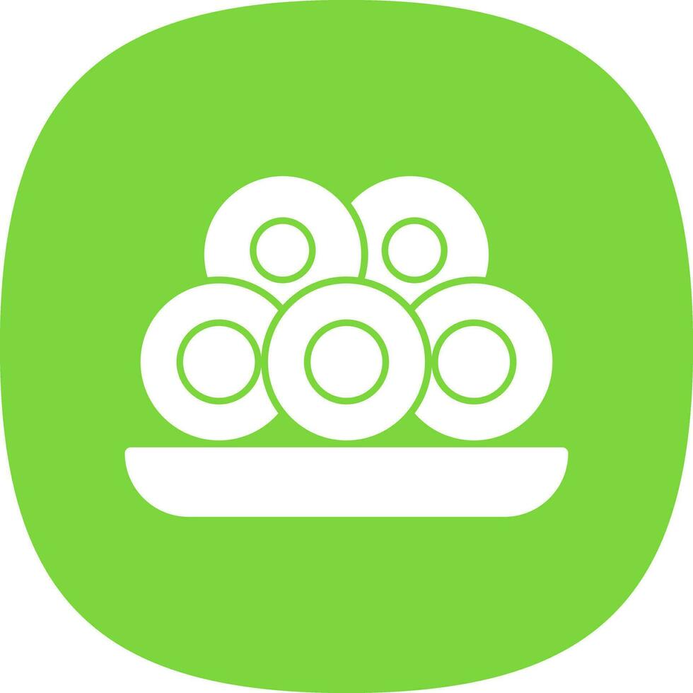 Onion Rings Vector Icon Design