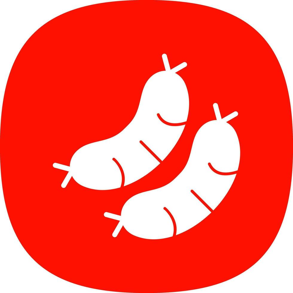 Sausage Vector Icon Design