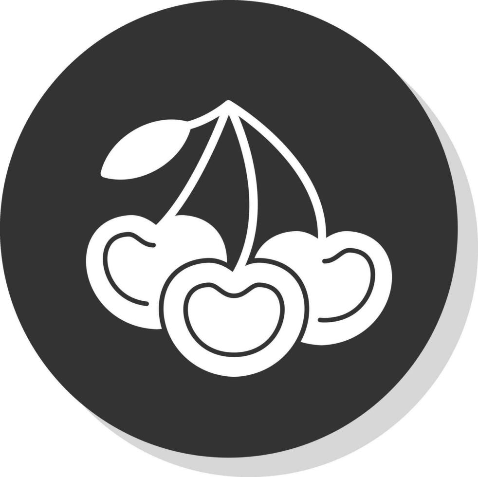 Cherries Vector Icon Design