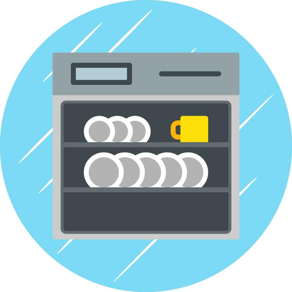 Dishwasher Vector Icon Design