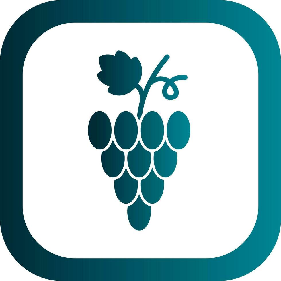 Grapes Vector Icon Design