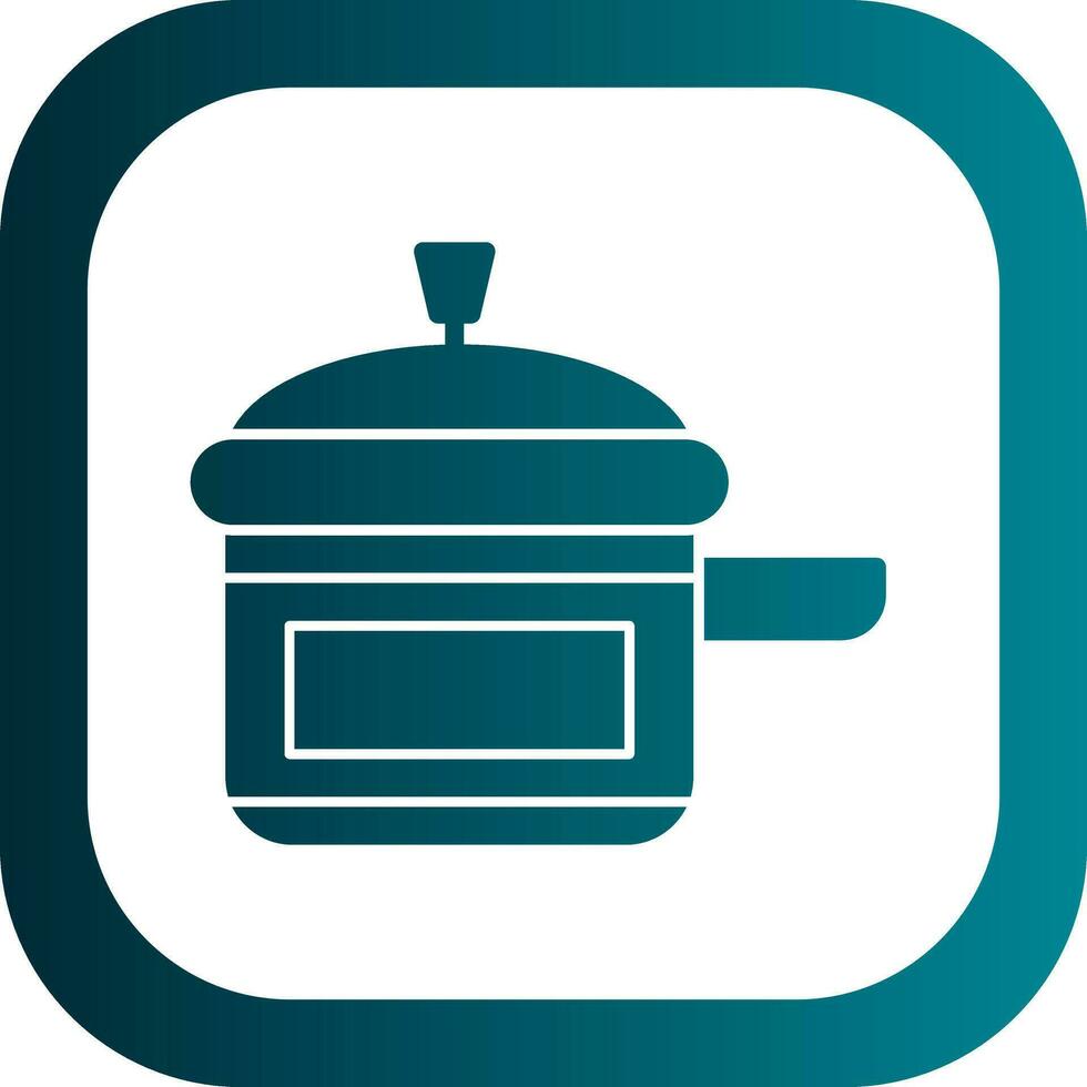 Pressure Cooker Vector Icon Design