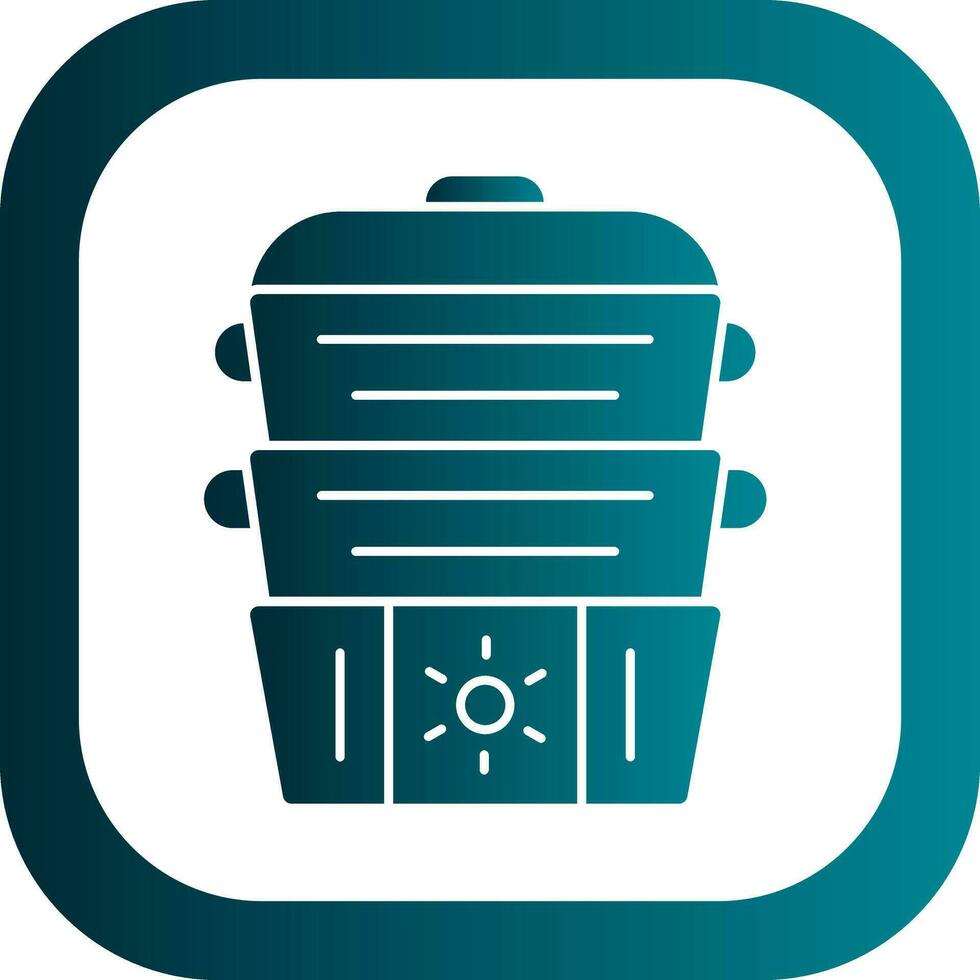 Steamer Vector Icon Design