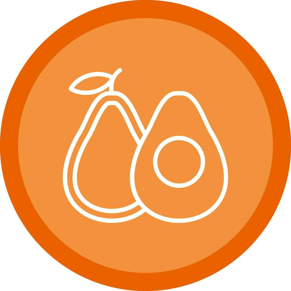 Avocado Vector Icon Design