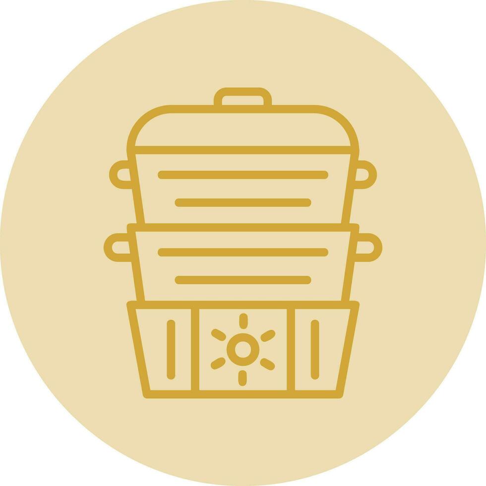 Steamer Vector Icon Design