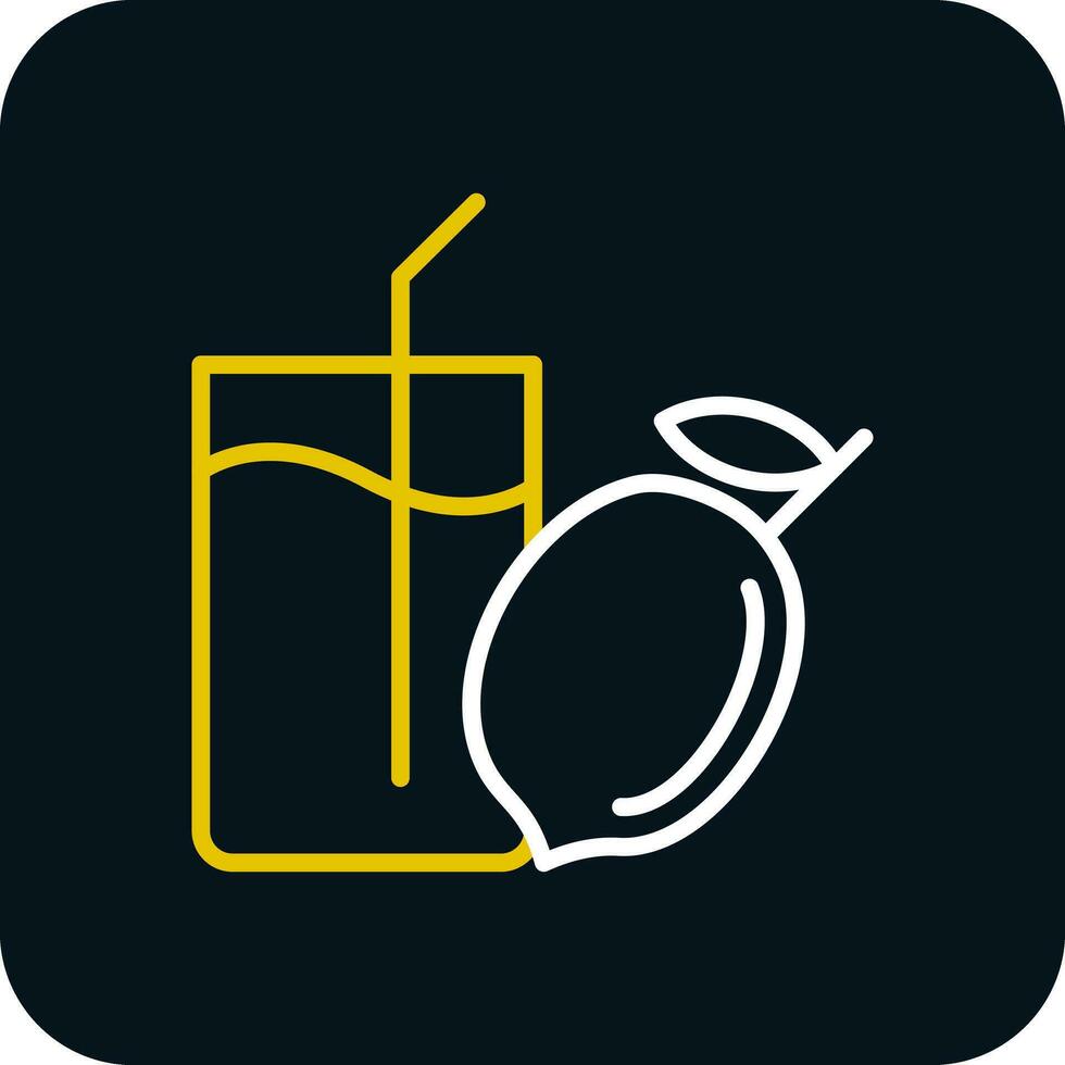 Lemon Juice Vector Icon Design