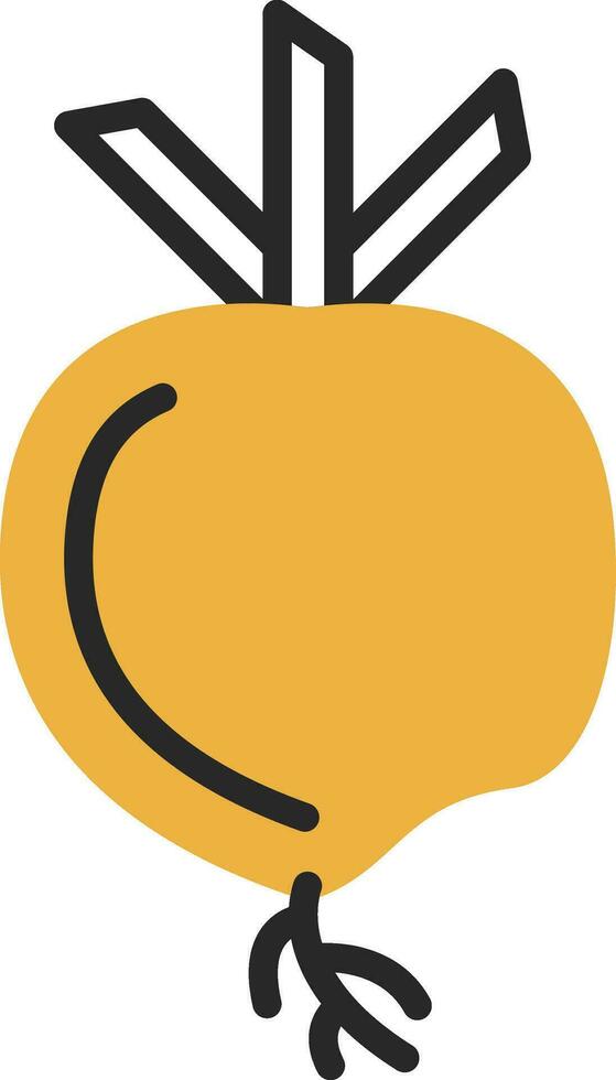 Turnip Vector Icon Design