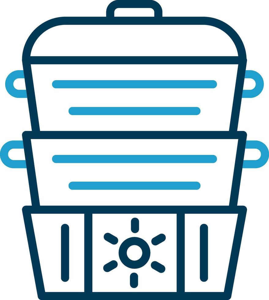 Steamer Vector Icon Design