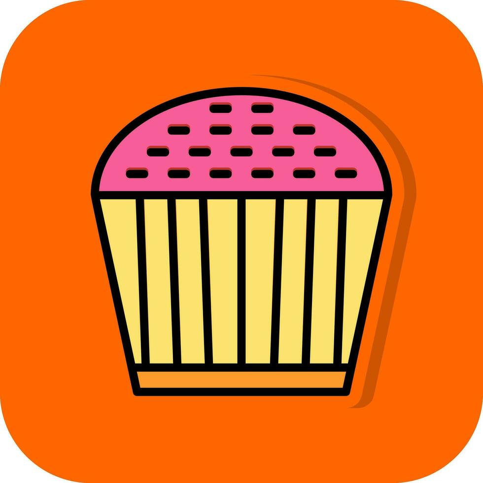 diseño de icono de vector de cupcake