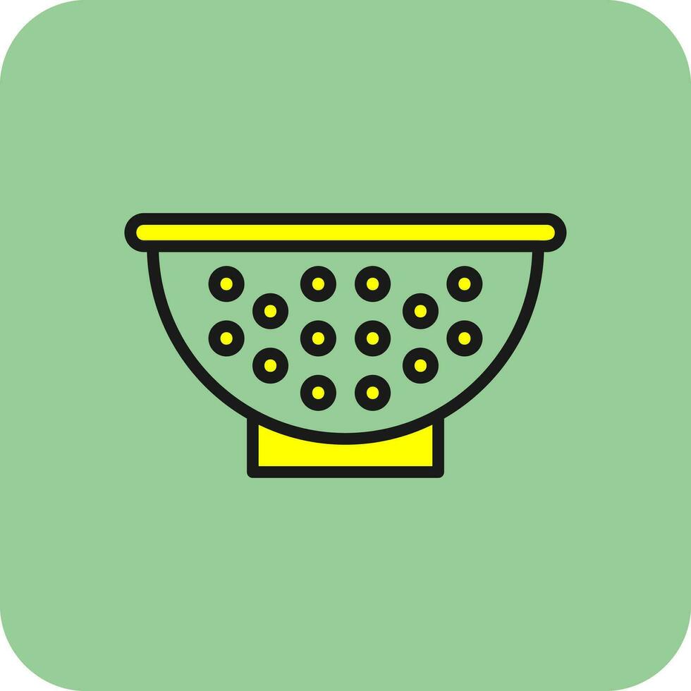 Colander Vector Icon Design