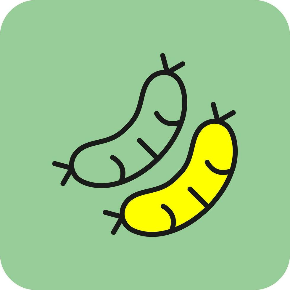 Sausage Vector Icon Design