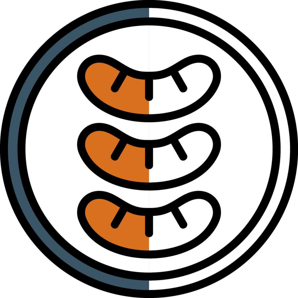 Sausage Vector Icon Design