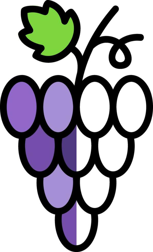 Grapes Vector Icon Design