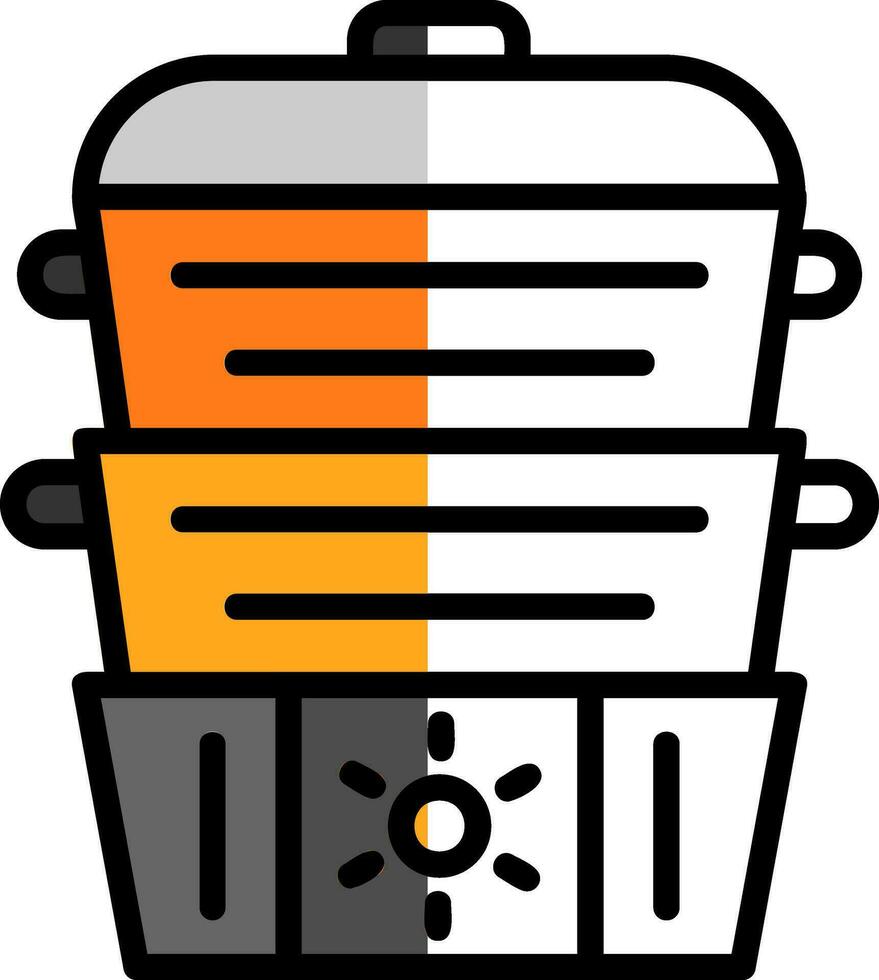 Steamer Vector Icon Design