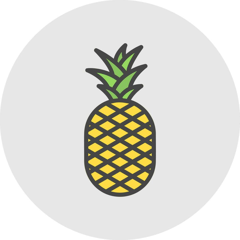 diseño de icono de vector de piña