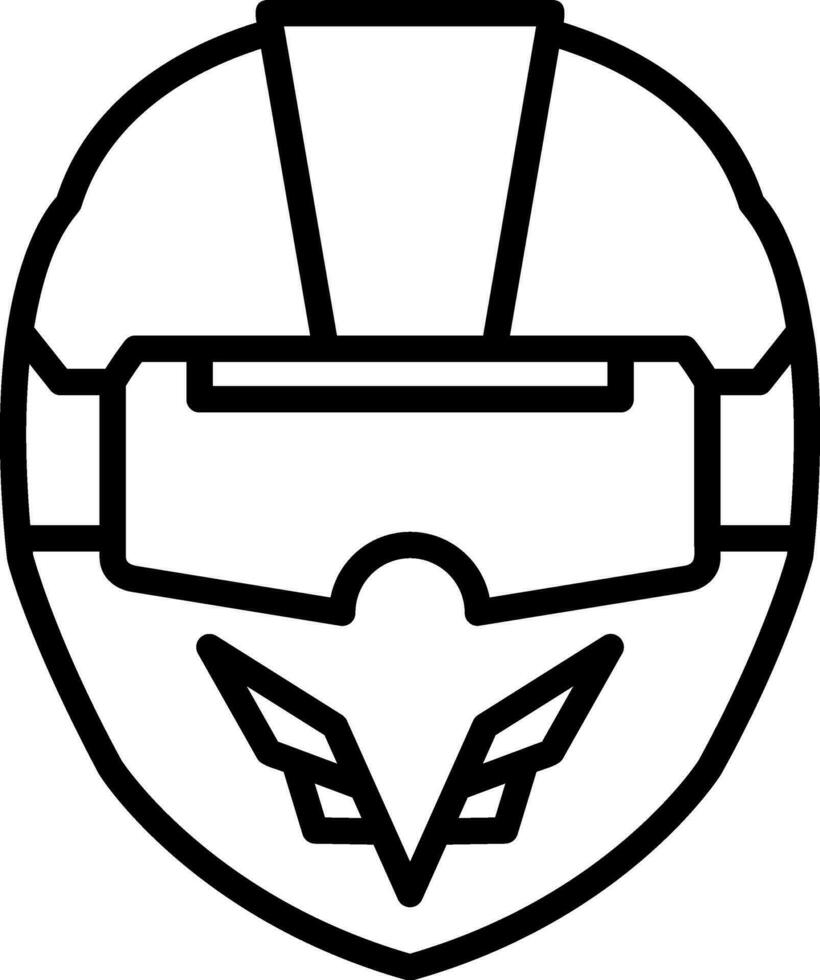 VR Racing Helmet Vector Icon Design