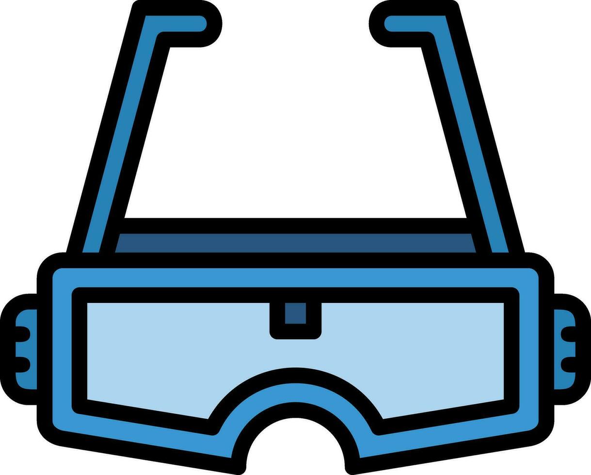 Augmented Reality Glasses Vector Icon Design