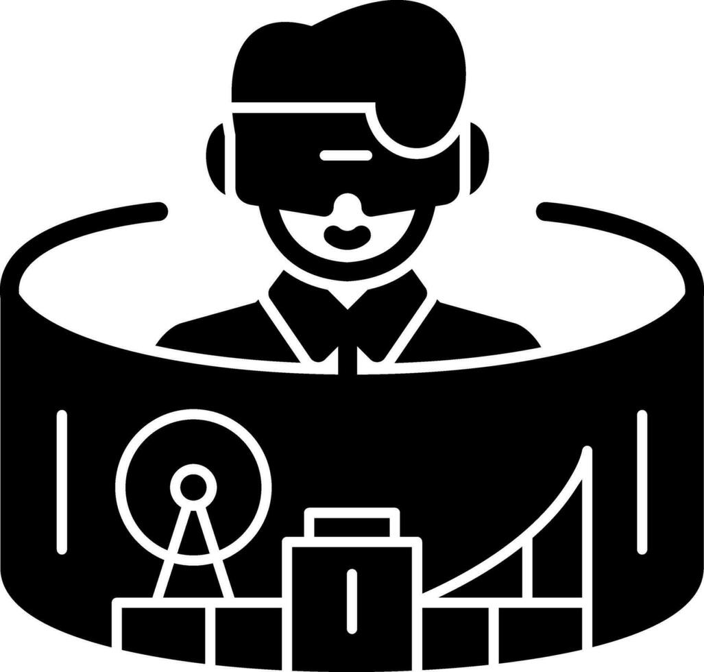 Virtual Theme Park Vector Icon Design