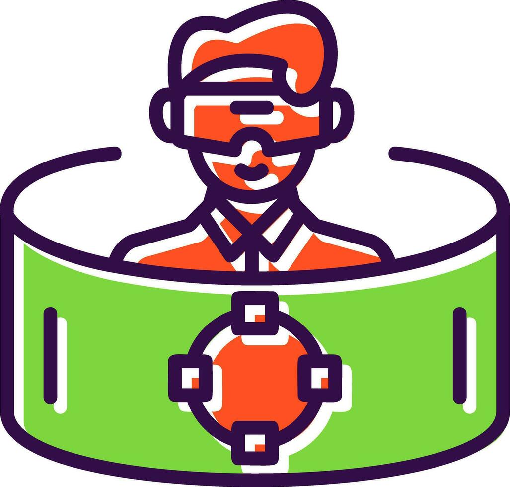Immersive Simulation Vector Icon Design