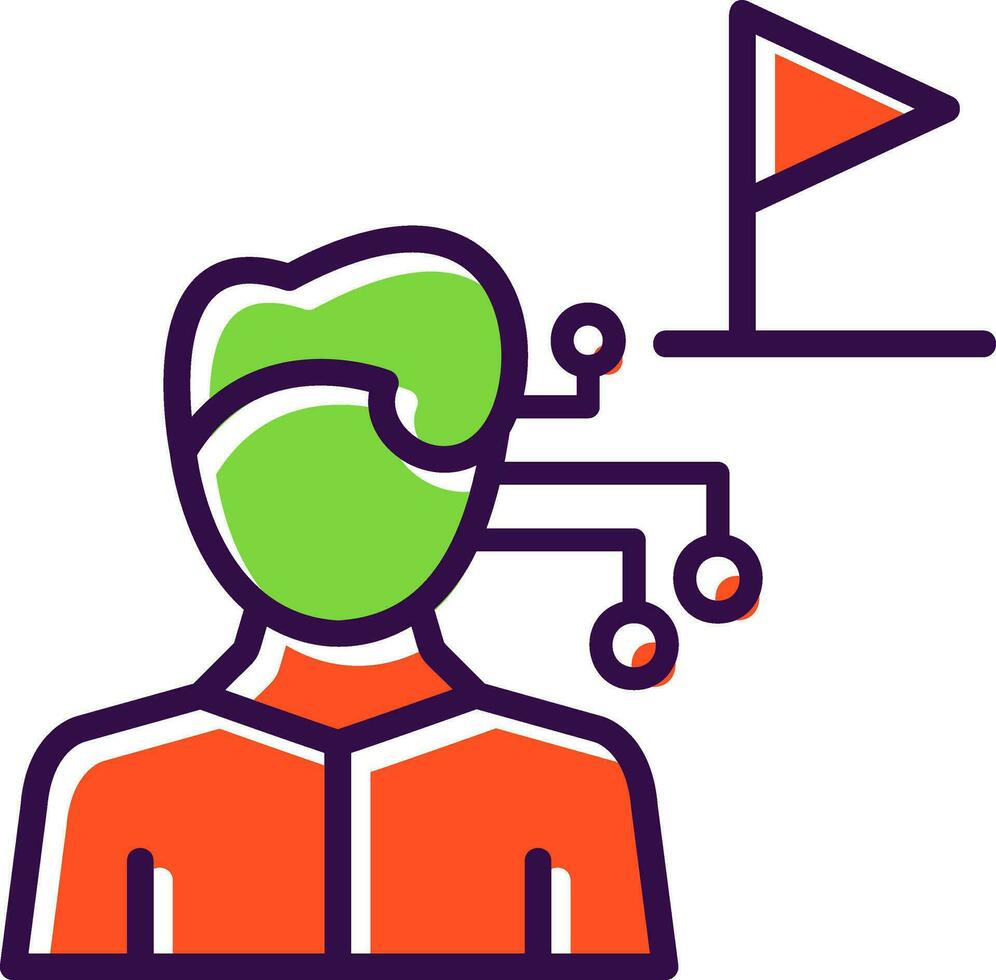AI Tour Guide Vector Icon Design