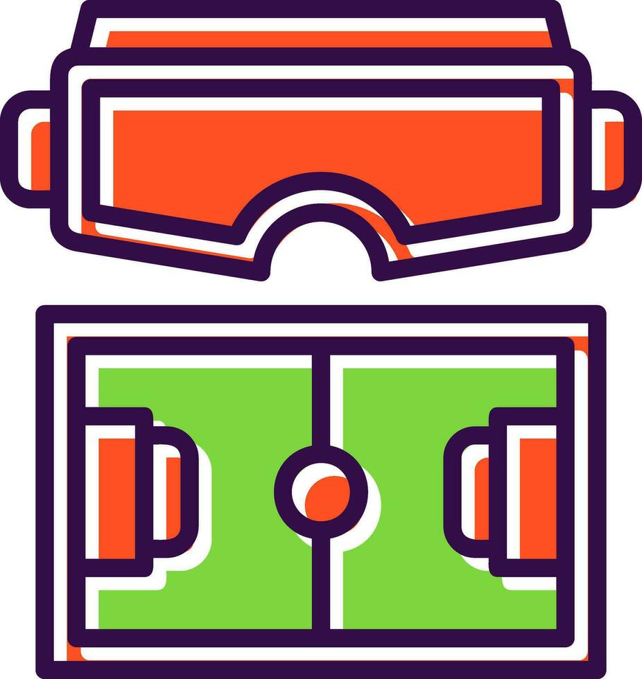 Virtual Sports Arena Vector Icon Design