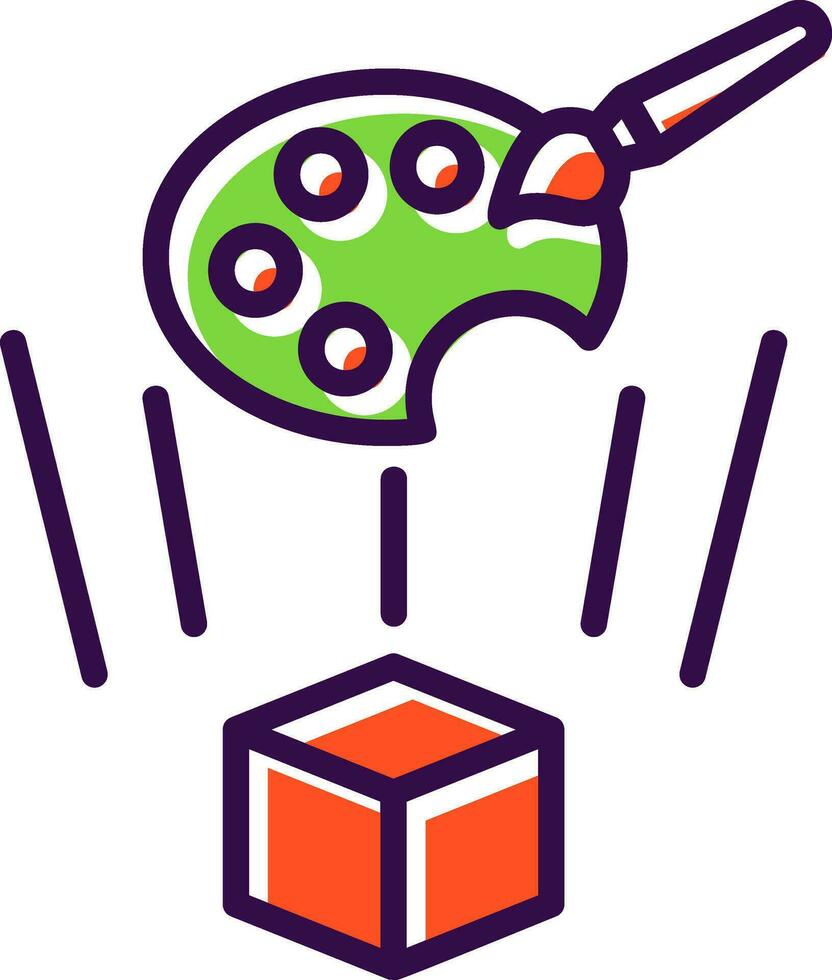 Holo-Painting Vector Icon Design