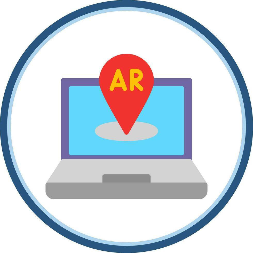 AR Navigation Vector Icon Design