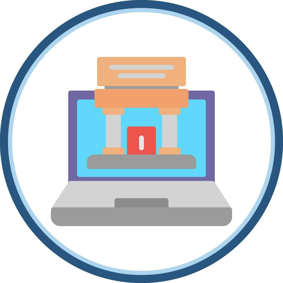 Augmented Museum Vector Icon Design