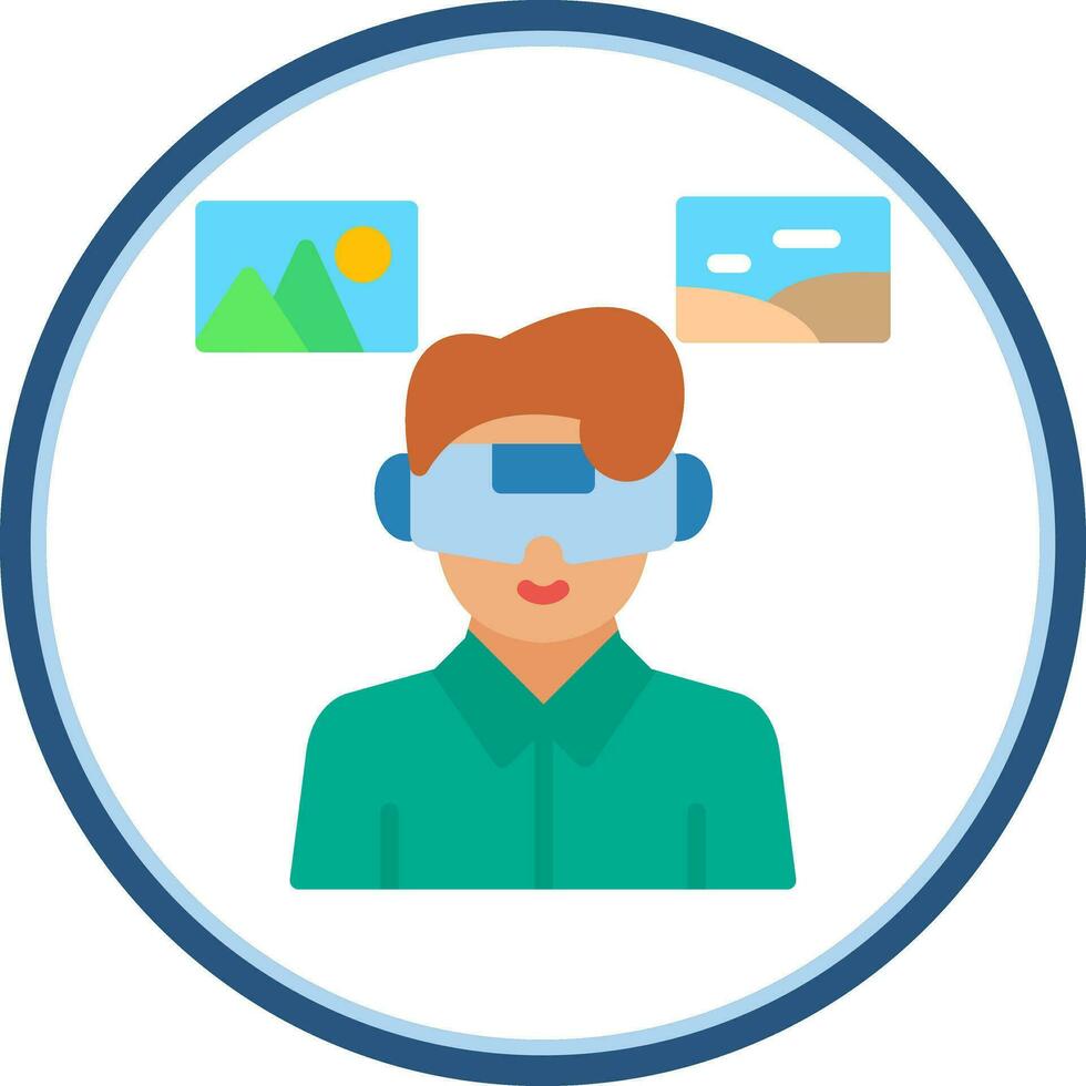 Mixed Reality Art Vector Icon Design
