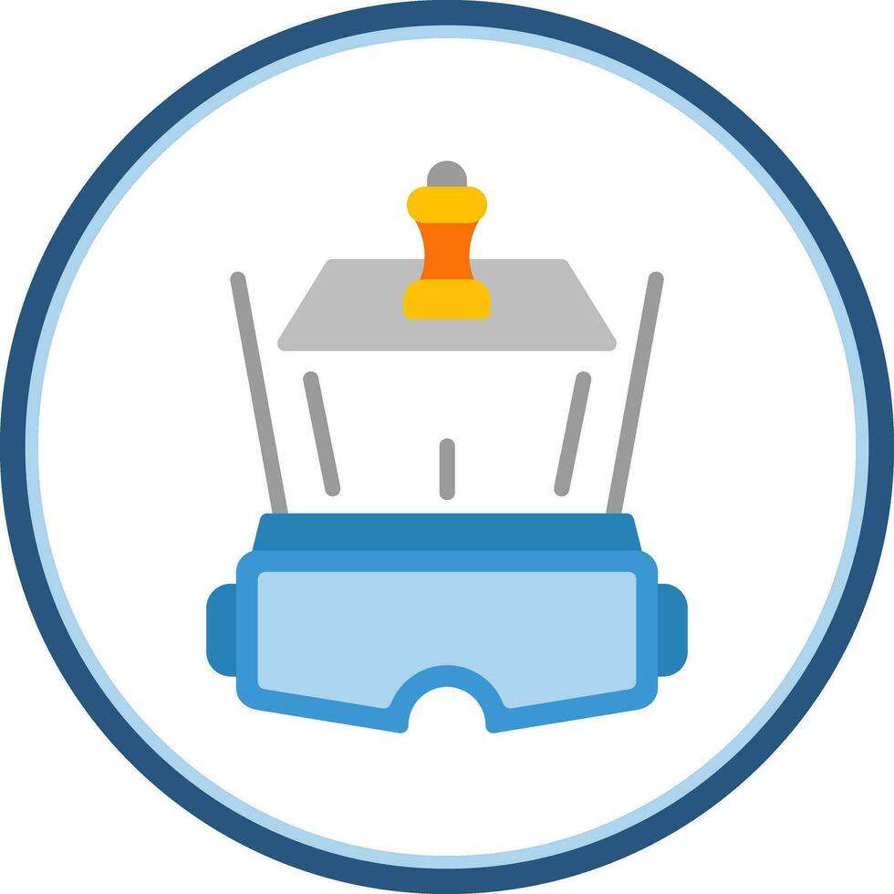 VR Chessboard Vector Icon Design