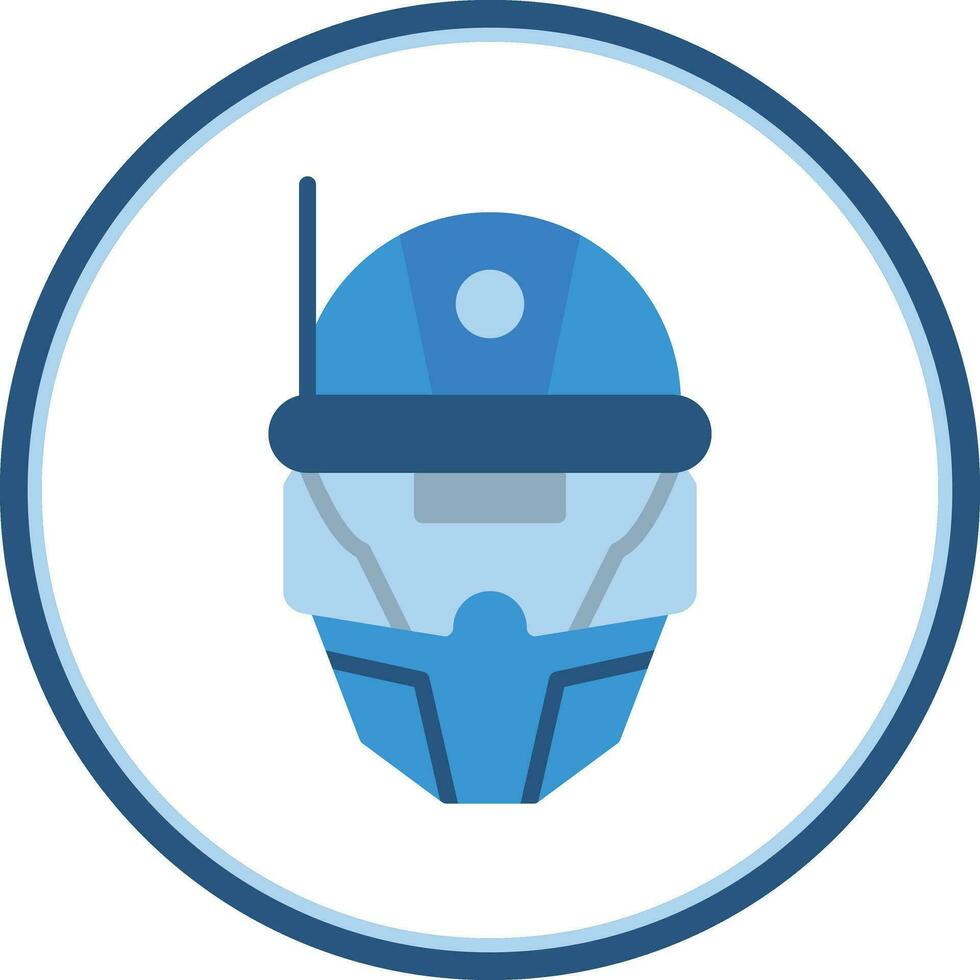 Cyberspace Helmet Vector Icon Design