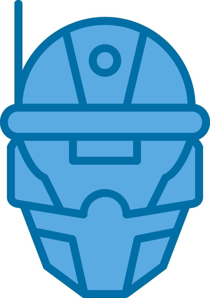 Cyberspace Helmet Vector Icon Design