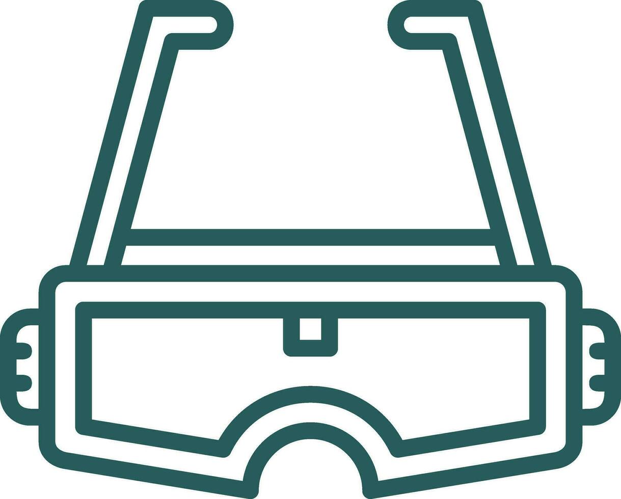 Augmented Reality Glasses Vector Icon Design