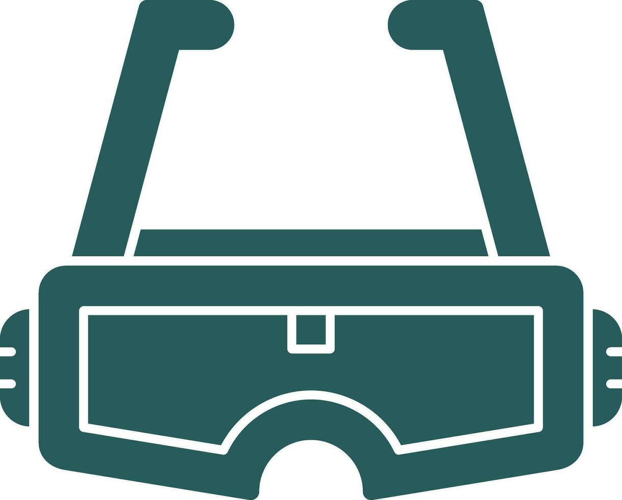 Augmented Reality Glasses Vector Icon Design