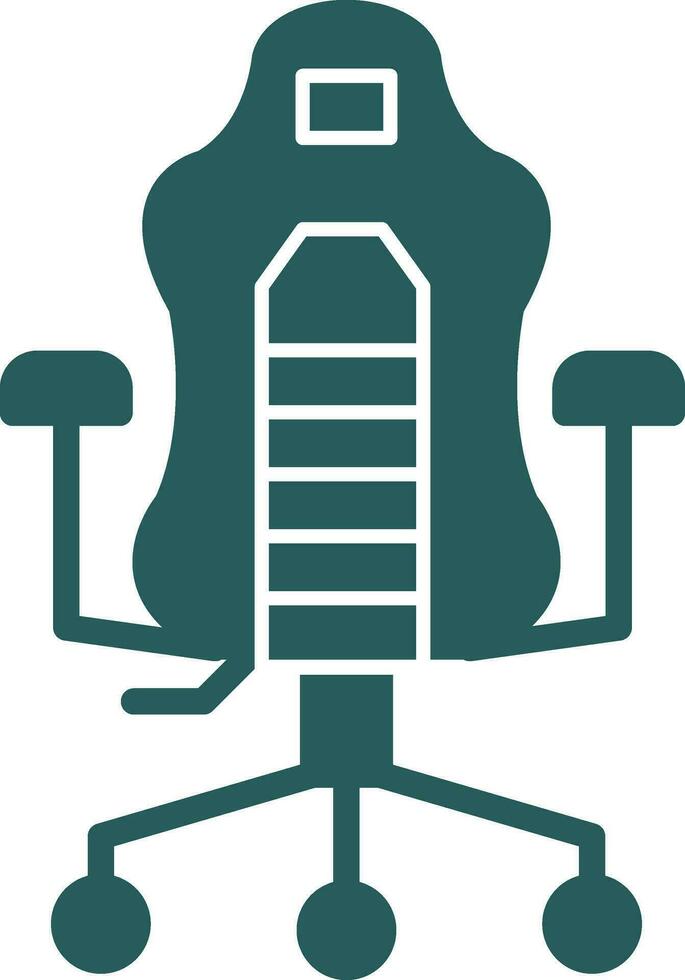 VR Gaming Chair Vector Icon Design