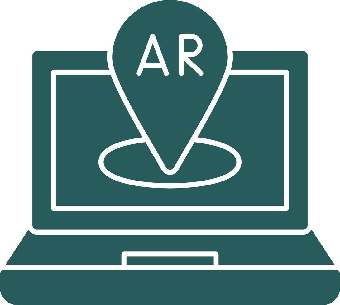 AR Navigation Vector Icon Design