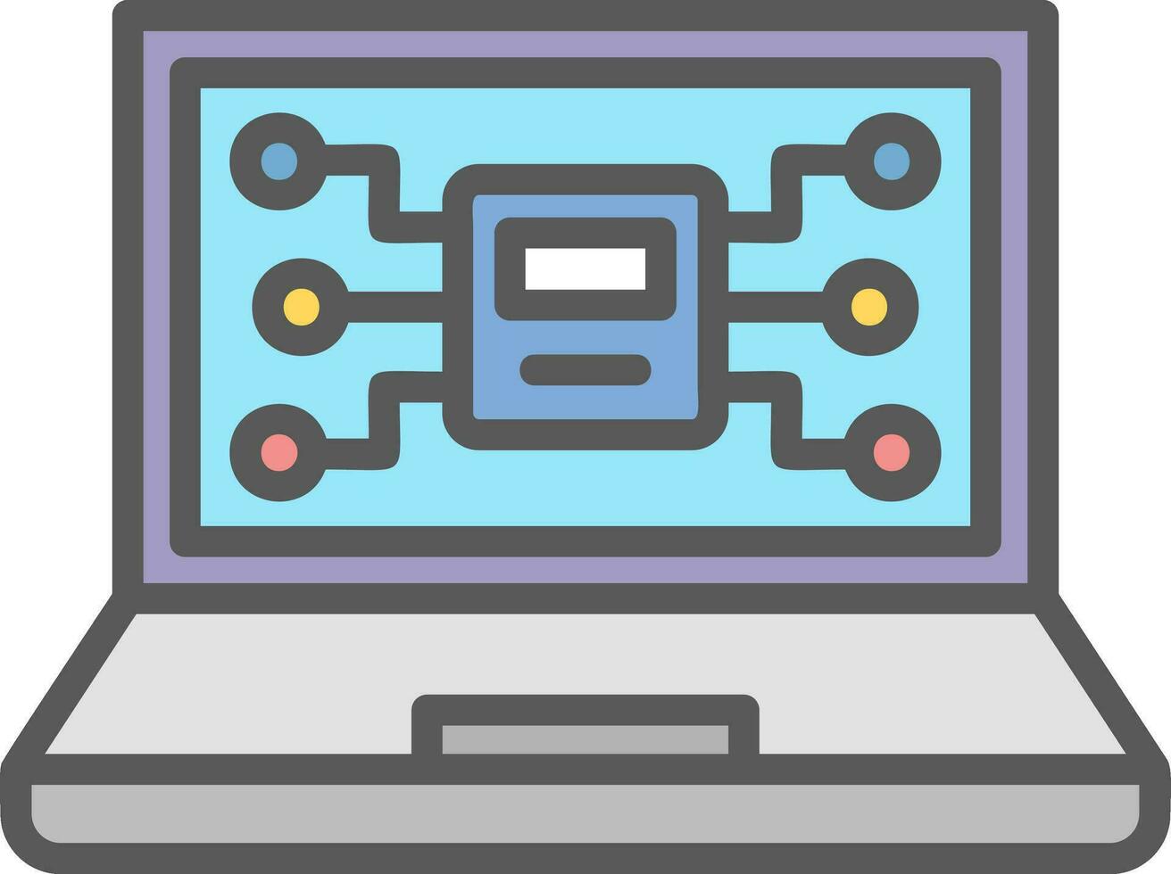 AI-Driven Mysteries Vector Icon Design
