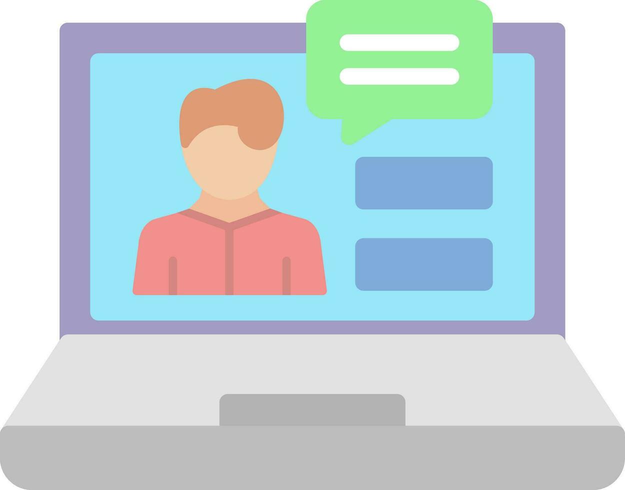 Virtual Job Training Vector Icon Design
