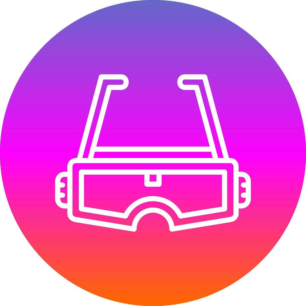 Augmented Reality Glasses Vector Icon Design