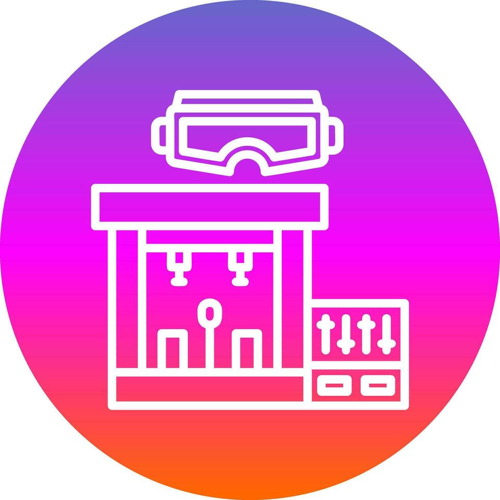 VR Music Studio Vector Icon Design
