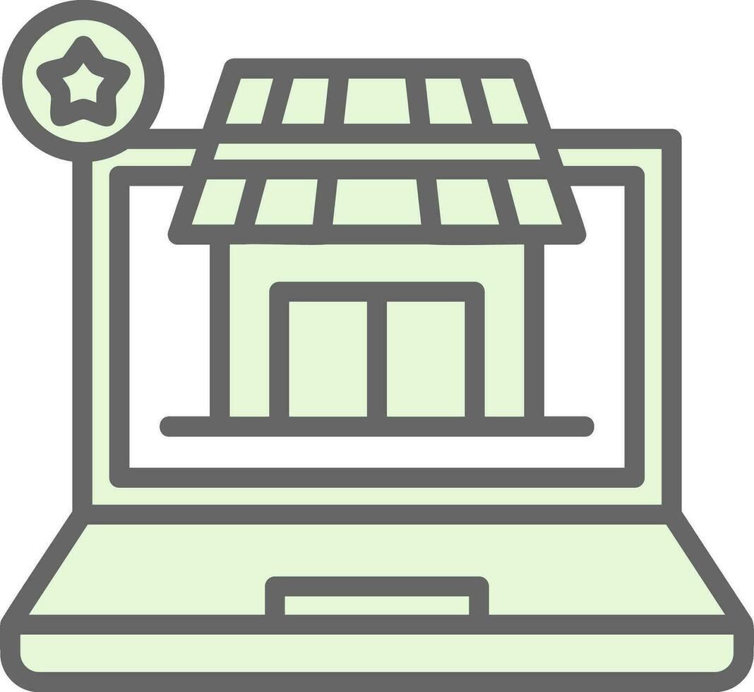 AR Retail Experience Vector Icon Design