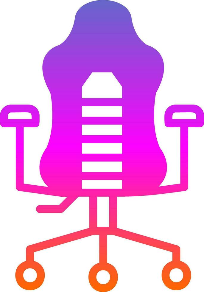 VR Gaming Chair Vector Icon Design