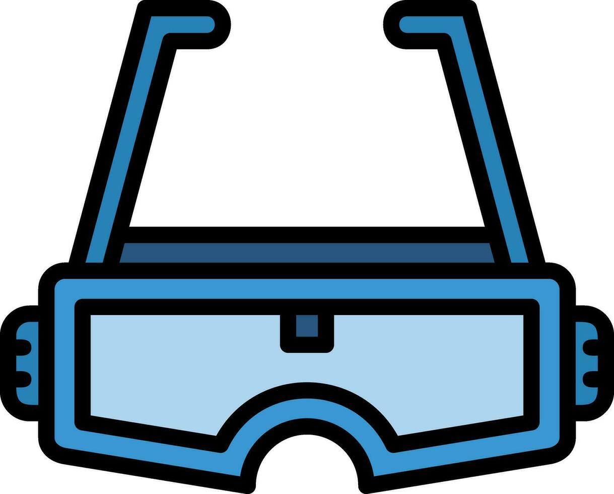 Augmented Reality Glasses Vector Icon Design