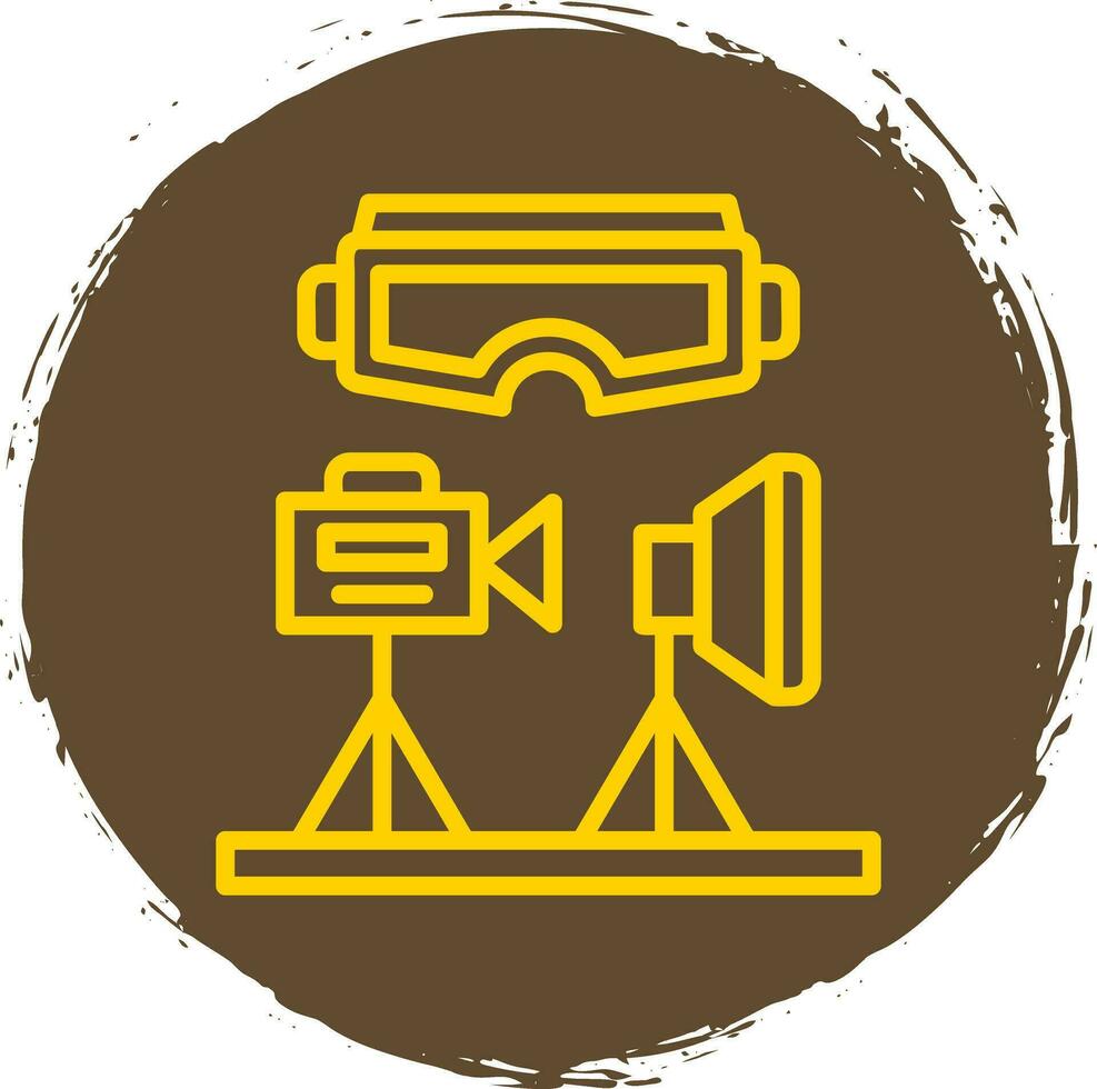VR Design Studio Vector Icon Design