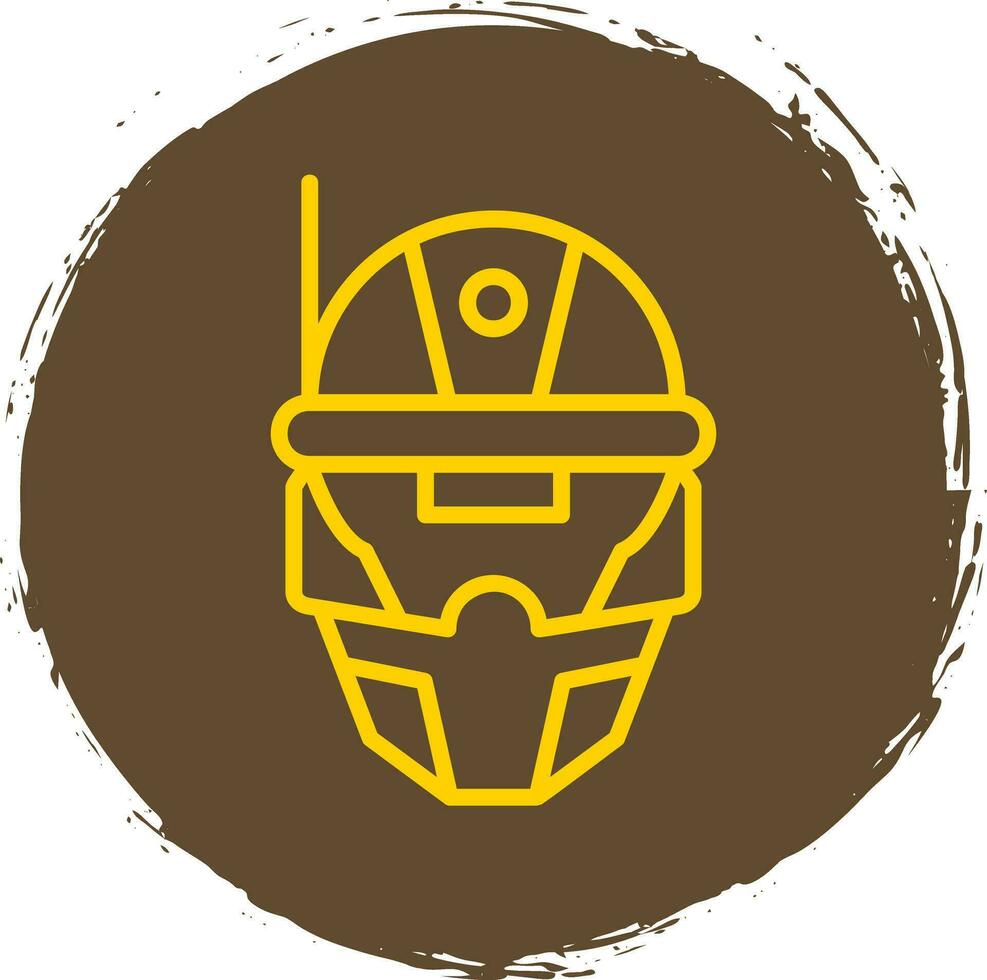 Cyberspace Helmet Vector Icon Design