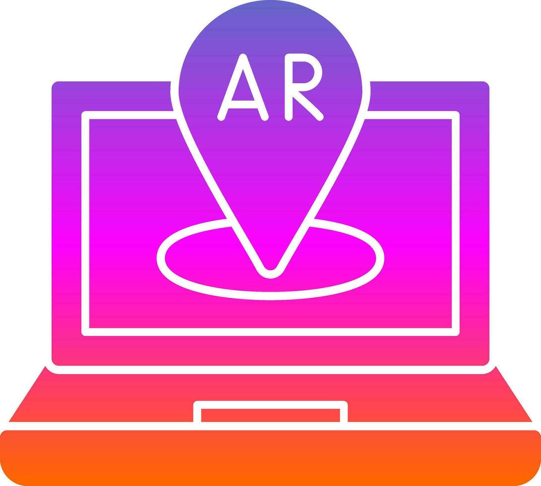 AR Navigation Vector Icon Design