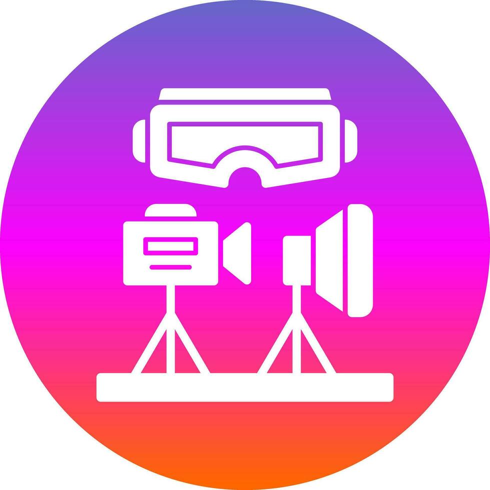 VR Design Studio Vector Icon Design
